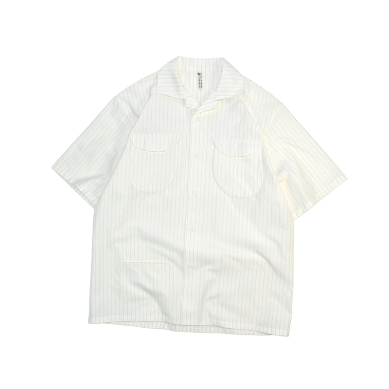 NOROLL / THROUGH SOLID SHIRTS 【L】 NOROLL / THROUGH CORDLANE L/S SHIRTS -WHITE- | THE NEWAGE CLUB