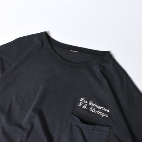 USED "LES ENTREPRISES P.A ELECTRIQUE" POCKET T-shirt