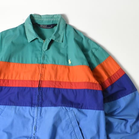 USED 90'S "POLO RALPH LAUREN" MULTICOLOR COTTON JACKET