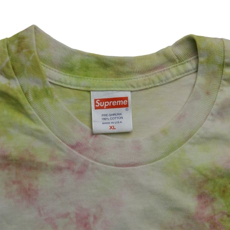 USED "SUPREME" TIE DYE T-shirt