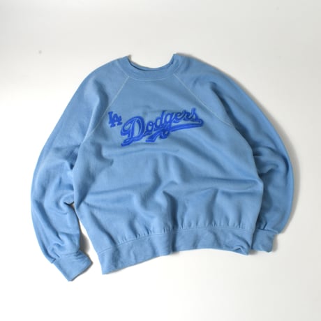USED 80'S "DISNEY CASUALS / LA DODGERS" RAGLAN SWEAT