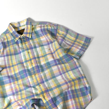 USED 90’S "EDDIE BAUER" PLAID S/S SHIRT