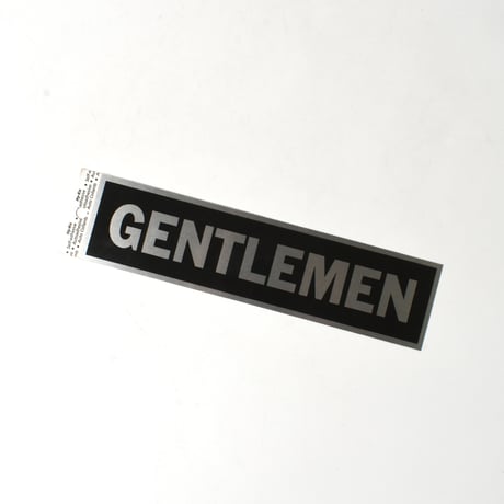 "GENTLEMEN" ALUMINIUM TOILET SIGN
