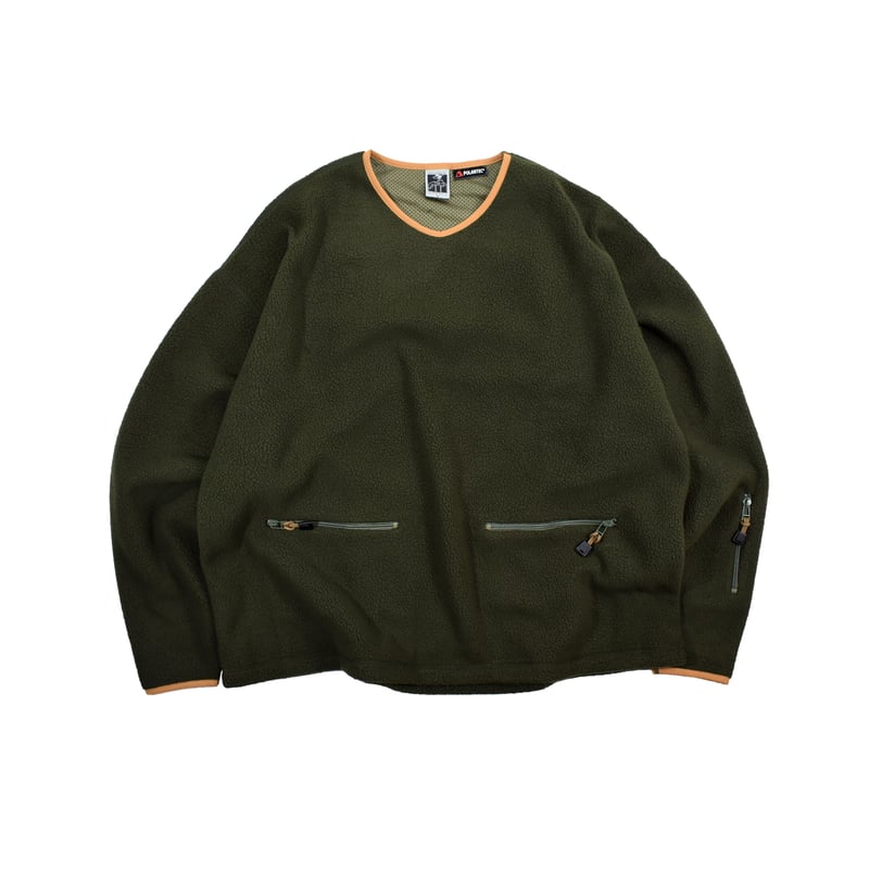 干*様 NOROLL \"FLEECE V NECK SWEATER\" - GRE NOROLL [ノーロール]