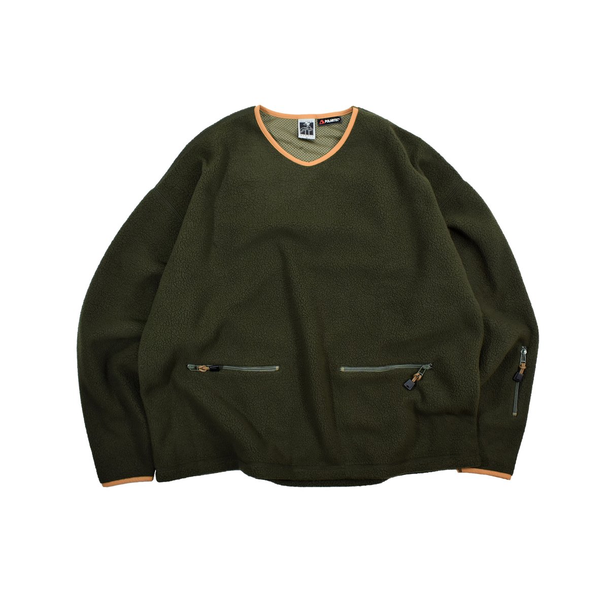 NOROLL] FLEECE V NECK SWEATER-