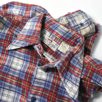USED 70’S "FRUIT OF THE LOOM" FLANNEL CHECK SHIRT