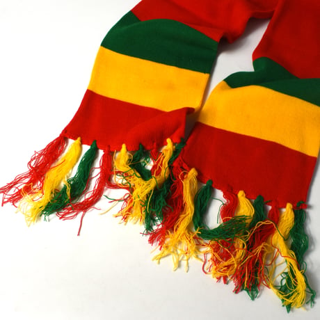 NOS UNKNOWN FRINGE RASTA SCARF