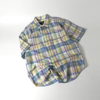 USED 90’S "EDDIE BAUER" PLAID S/S SHIRT