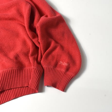 USED 90’S ”ST.CROIX KNIT" V-NECK COTTON KNIT