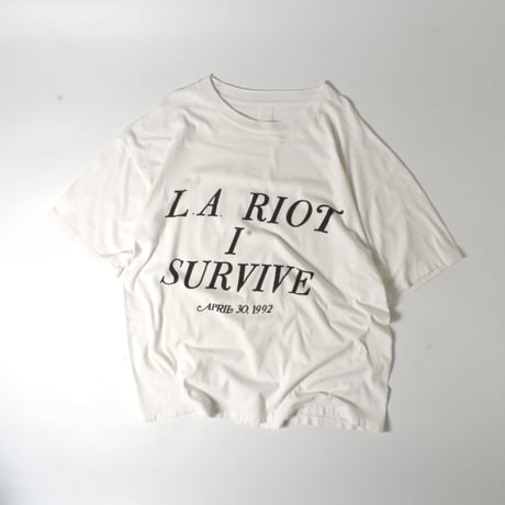 USED 90’S "LA RIOT I SURVIVE" T-shirt