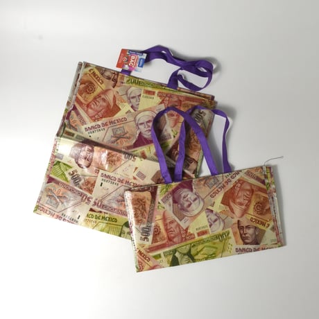 MEXICAN PESO BILLS SOUVENIR BAG