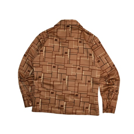 USED 70'S "TRIUMPH" PATTERN L/S SHIRT