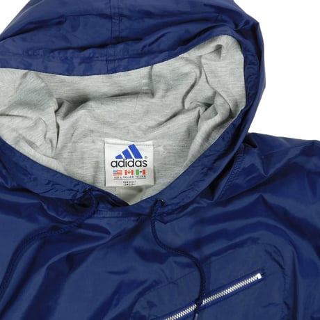 USED "ADIDAS" NYLON PULLOVER HOODIE