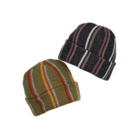 NOROLL "WASHBLE STRIPE BEANIE"