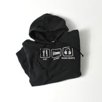 USED 90’S "EAT , SLEEP , MAKE BEATS" HOODIE