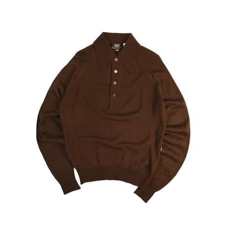 USED 70'S "CAMPUS" ACRYLIC POLO SHIRT