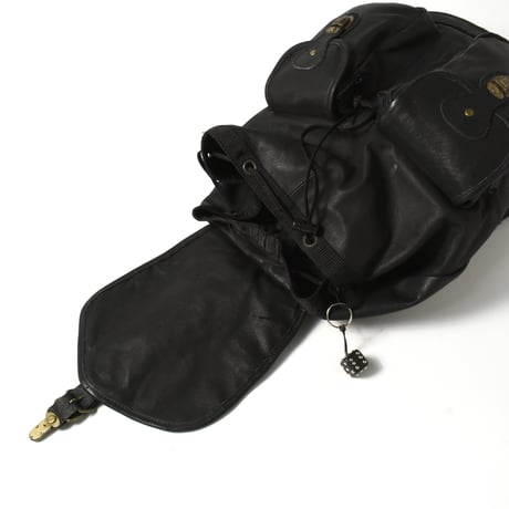 USED "EDDIE BAUER" LEATHER BACKPACK