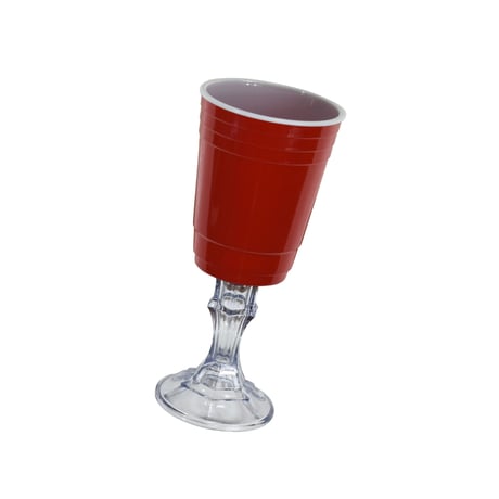 "RED CUP WINE GLASS"
