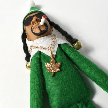 USED "SNOOP DOGG" CHRISTMAS ELF DOLL