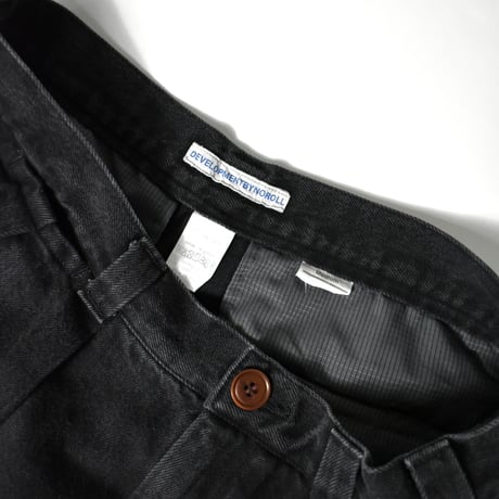 NOROLL "THICKWALK PANTS BLACK DENIM"
