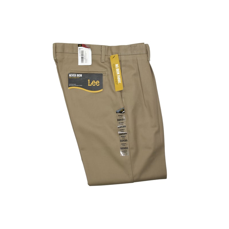Lee pleated hotsell khaki pants