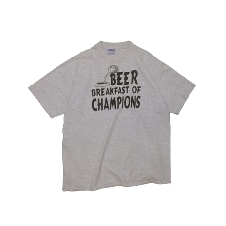"BEER BREAKFAST OF CHAMPION" USED Tshirt