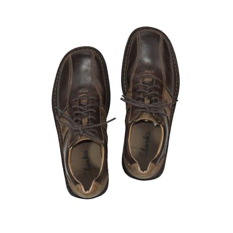 USED "CLARKS" LEATHER SHOES