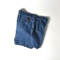 USED "DOCKERS KHAKIS" 2TUCK DENIM SHORTS