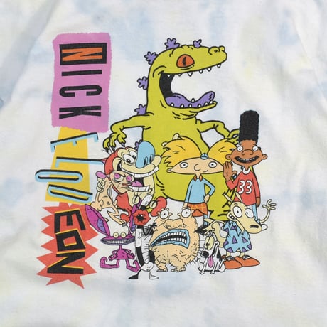USED "NICKLODEON" TIE DYE L/S T-shirt