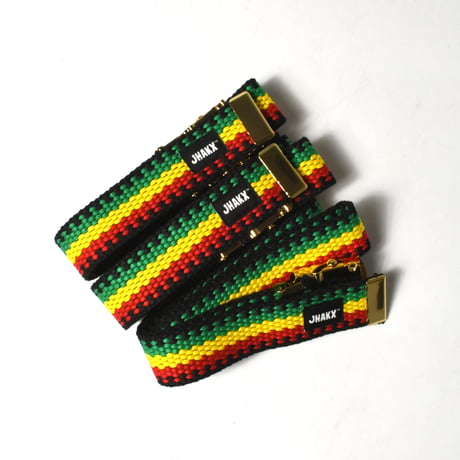 JHAKX "PLAITED RASTA BELT"