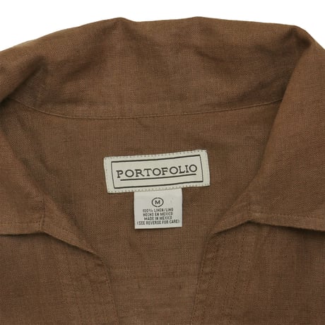 USED OPEN COLLAR PULL OVER SHIRT