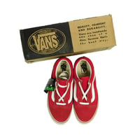 1994 DEAD STOCK VANS "OLD SKOOL" RED / WHITE