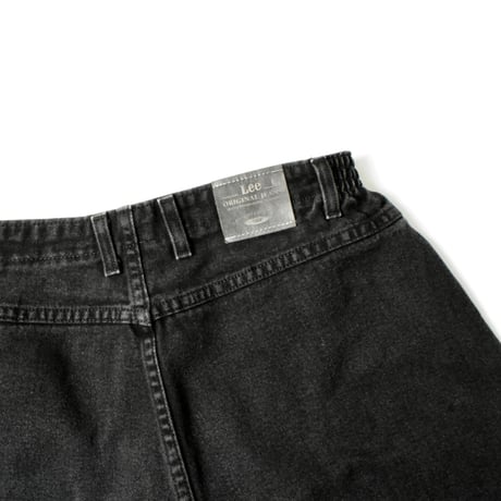 USED "LEE ORIGINAL JEANS" BLACK DENIM SHORTS