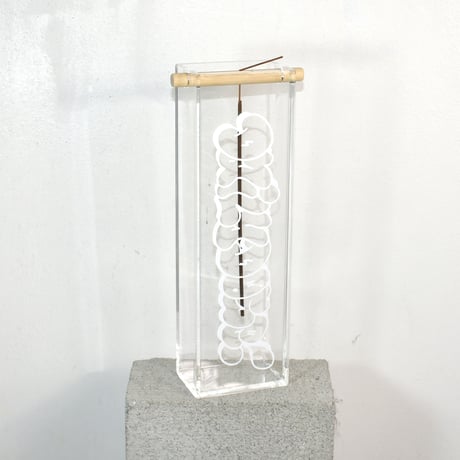 DDQS "BUBBLE LETTER" ACRYLIC INCENSE BURNER "PAPERS"