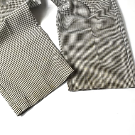 USED "BEST" HOUDSTOOTH PATTERN WORK PANTS