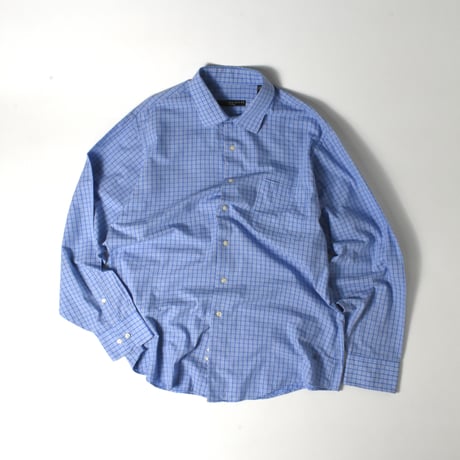 USED 90-00'S "GEOFFREY BEENE" PLAID L/S SHIRT