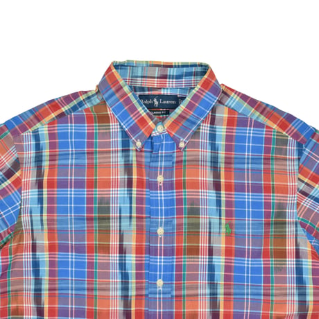 USED "POLO RALPH LAUREN" COTTON CHECK SHIRT