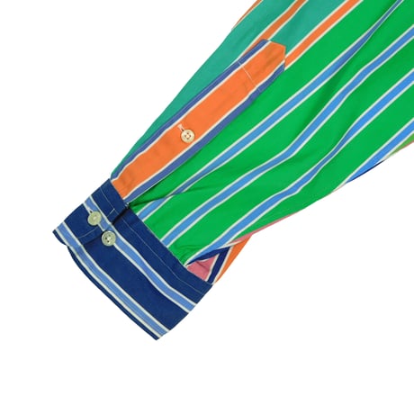 USED "RALPH LAUREN" CRAZY STRIPE BD SHIRT