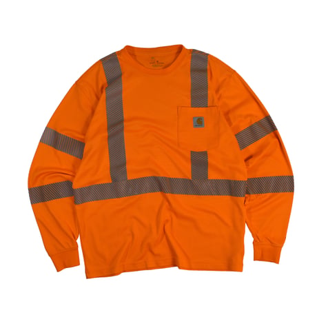 USED "CARHARTT FORCE / HI-VISIBILITY" L/S T-shirt