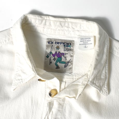 USED 90'S "EX OFFICIO" FISHING LONG L/S SHIRT