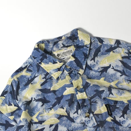 USED 80-90’S "COLUMBIA" PATTERNED SHIRT