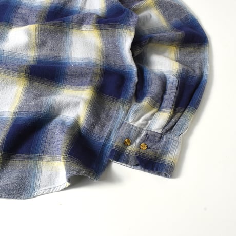 USED 80’S "LUMBER JACK" OMBRE FLANNEL SHIRT