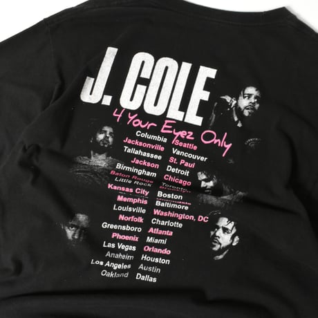 USED "J. COLE / 4 YOUR EYEZ ONLY" TOUR T-shirt