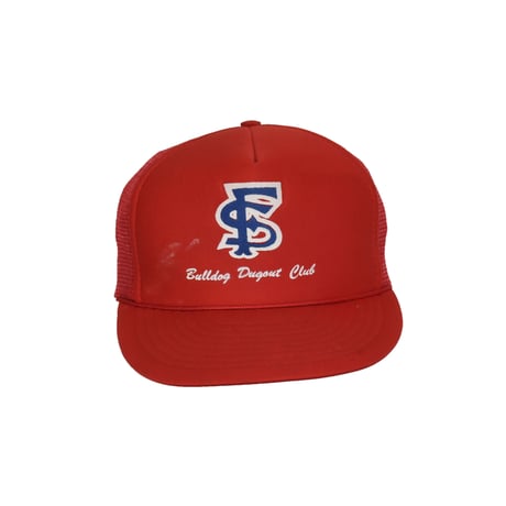 USED 90'S "BULLDOG DUGOUT CLUB" MESH CAP