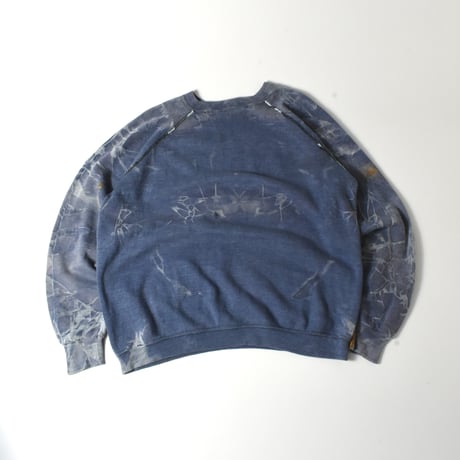 USED 80'S "SPORTSWEAR" OVER DYED CREWNECK SWEAT