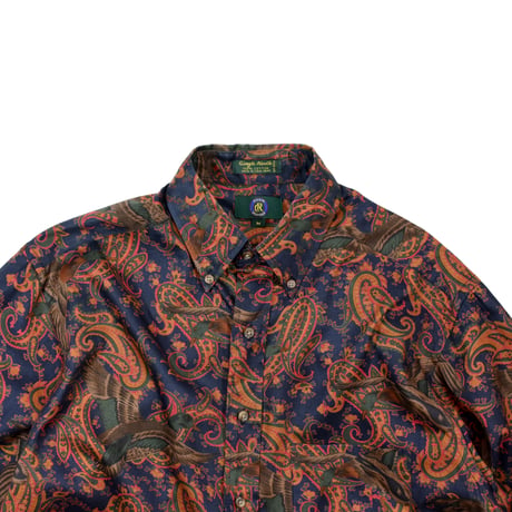 USED 90'S "CLUB ROOM" PAISLEY SHIRT