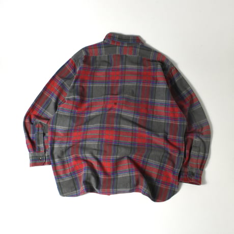 USED 90'S "L.L.BEAN" PLAID L/S SHIRT