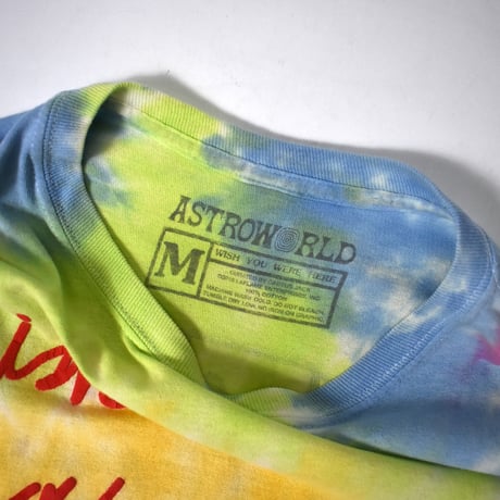 USED "ASTRO WOLD TOUR" TIE-DYE L/S T-SHIRT