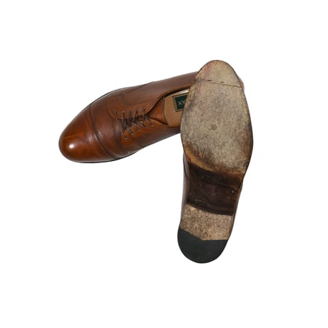 USED 90'S "COLE HAAN" CAPTOE LEATHER SHOES