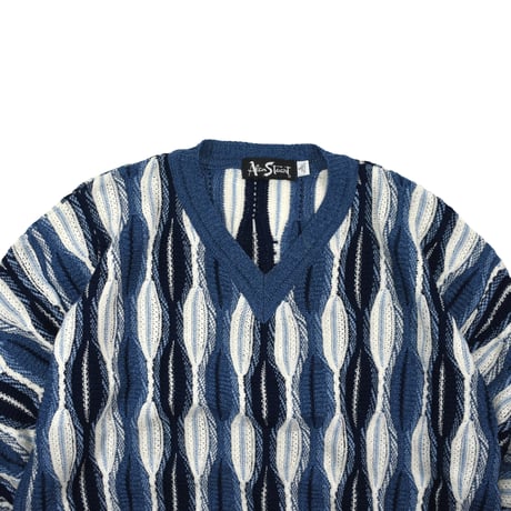 USED 90'S "ALAN STUART" ACRYLIC KNIT SWEATER